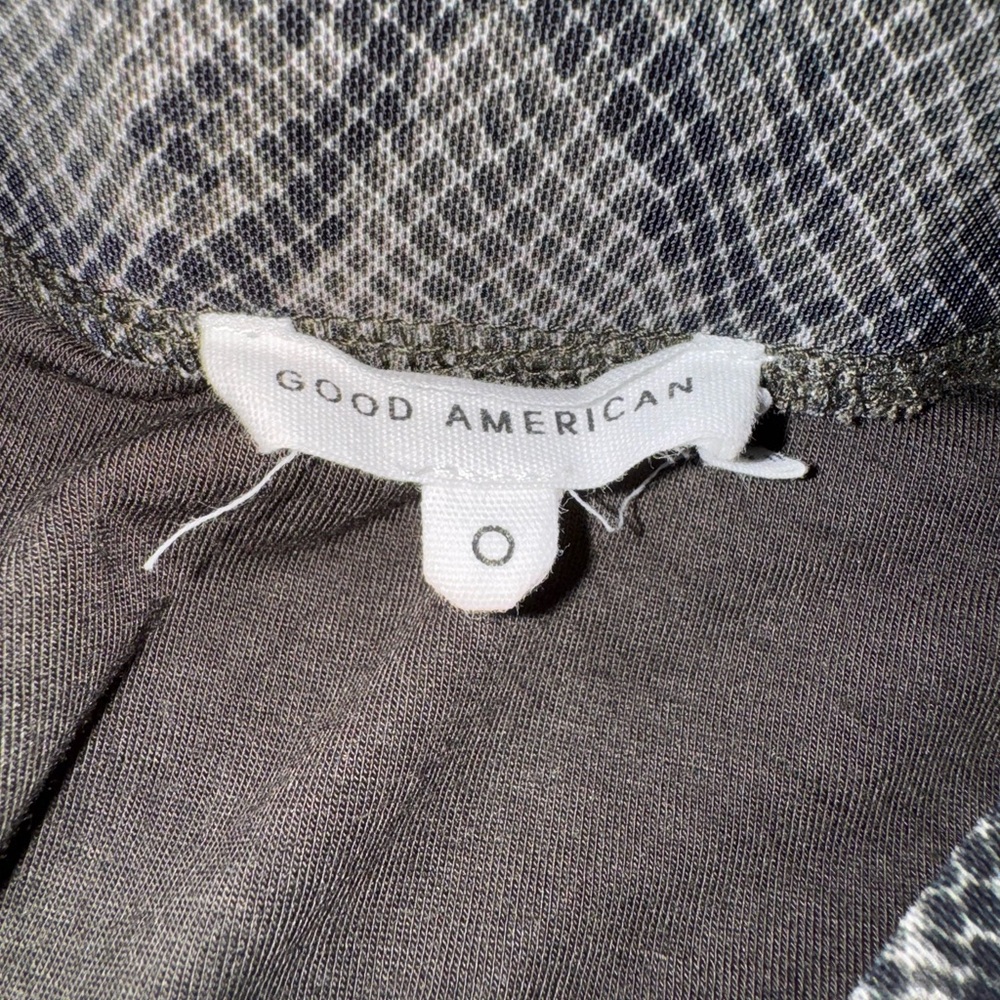 Good American Gray Midi Skirt